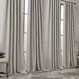 NICETOWN Faux Linen Curtains 96 inches Long, Pinch Pleated Curtains Room Dark...