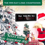 Days Countdown Clock, 1.0&#8221; Yearly Countdown Clocks Up to 999 Days with Hou