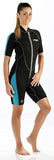 Women's Short Front Zip Wetsuit for Surfing, Snorkeling, Scuba Diving -Lido S...