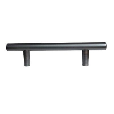 3.5 in. (88.9 mm) Oil Rubbed Bronze Modern Straight Euro Style Bar Cabinet Pu...