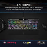 Corsair K70 RGB PRO Wired Mechanical Gaming Keyboard (CHERRY MX RGB Speed Swi...