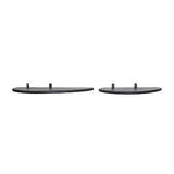 Bloomingville 24 Inches and 19 Inches Mango Wood and Metal Organic Shaped Flo...