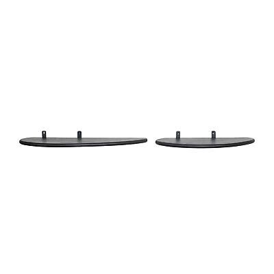 Bloomingville 24 Inches and 19 Inches Mango Wood and Metal Organic Shaped Flo...
