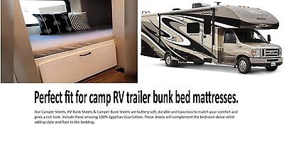 RV King Sheets Cotton - Giza Cotton Bed Sheet Set - Camper Sheets for Travel ...