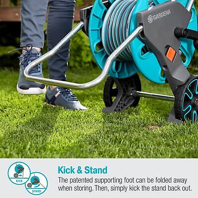 GARDENA (18515) CleverRoll (1/2" Medium) Frost-Proof Hose Cart, Includes 66' ...