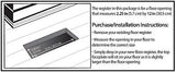 Decor Grates PL212ZIP-BLK-10 Louvered Plastic Floor Register, 2x12 Inches, Bl...