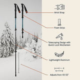 Retrospec Drifter 21/25/30 Inch Snowshoes & Trekking Poles Bundle for Men, Wo...