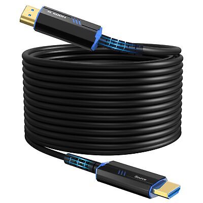 8K Long HDMI Fiber Optic Cable 66Feet/20m, 8K@60hz, 4K@120hz, HDMI 2.1 Cable ...