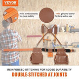 VEVOR Tool Belt Suspenders, 19 Pockets, 29-54 inches Adjustable Waist Size, T...