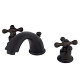 Kingston Brass KB965AX Victorian Widespread Lavatory Faucet with Metal Cross ...