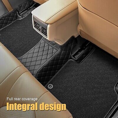 Castlerock Leather Car Floor Mats for Ford Mustang 2015 2016 2017 2018 2019 2...