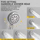 Fransiton 8 Inch Rain Shower Shower System and Handheld Wall Mounted,High Pre...