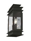 Livex 20204-07 Transitional Three Light Outdoor Wall Lantern from Princeton C...