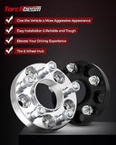 Torchbeam 5x115 Wheel Spacers 20mm, Hub Centric Wheel Spacers with M14x1.5 Th...