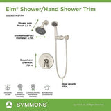 Symmons S5508STN15TRM Bathroom-Fixture-Hardware-Parts, Satin Nickel