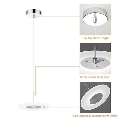 Modern Pendant Light Kitchen Light Fixtures Ceiling LED 6000K Dimmable Mini C...