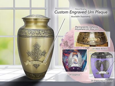 Gold Love of Christ Cremation Urn for Human Ashes Adult Female for Burial & H...