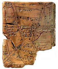 Sumerian Map Clay Cuneiform Tablet 1500 BC Poster Print by Science Source (24...