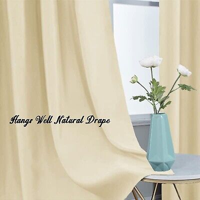 Extra Long Blackout Curtains - 2 Story High Living Room Drapes - Tall Curtain...