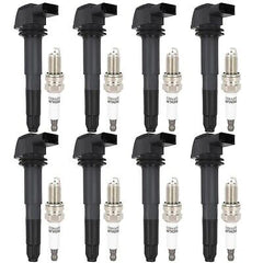 ECCPP UF513 8 ignition coils with 8 iridium Spark Plugs for Porsche 2003 2004...