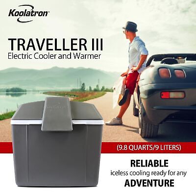 Koolatron Electric Portable Cooler Plug in 12V Car Cooler/Warmer 9.8 qt (9 L)...