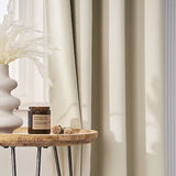 20ft Ivory Extra Long Curtains with Soft Texture,Grommet Top Decorative Drape...