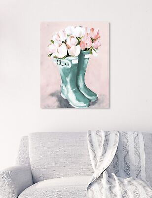 The Oliver Gal Artist Co. Fashion and Glam Wall Art Canvas Prints 'Pastel Rai...