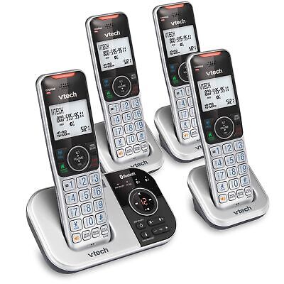 vtech VS112-4 DECT 6.0 Bluetooth 4 Handset Cordless Phone for Home with Answe...