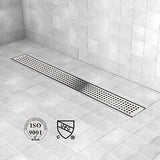 Linear Shower Drain, Shower Drain 28 inch with Removable Grate Cover, Profess...