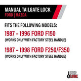 Pop & Lock PL2300 Black Manual Tailgate Lock (Works only with Factory Steel H...