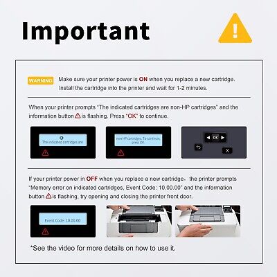 89A CF289A Black Toner Cartridges (with CHIP) Compatible Replacement for HP 8...