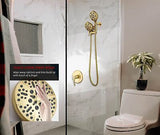 Shower Faucet with Valve, High Pressure 3-way Water Diverter Shower Trim Kit ...