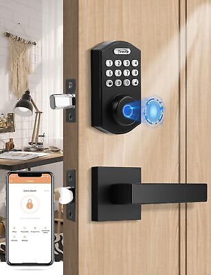 Fingerprint Door Lock, Keyless Entry Door Lock, Electronic Keypad Deadbolt, A...