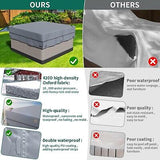 AKEfit Waterproof Hot Tub Cover,Heavy Duty 600D Waterproof Oxford Material SP...