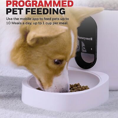 Honeywell 6L Automatic Pet Feeder: Programmable Dog and Cat Food Dispenser wi...