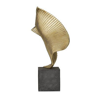 The Novogratz Polystone Abstract Decorative Sculpture Wave Home Decor Statue ...