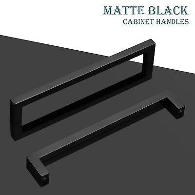 GOBEKOR 20 Pack Cabinet Handles Matte Black Cabinet Pulls 6-1/4 Inch Hole Cen...