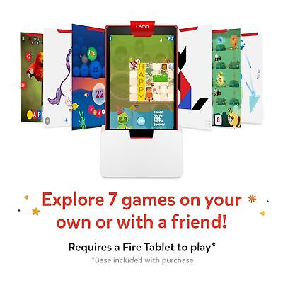 Osmo-Genius Starter Kit for Fire Tablet + Family Game Night-7 Educational Lea...