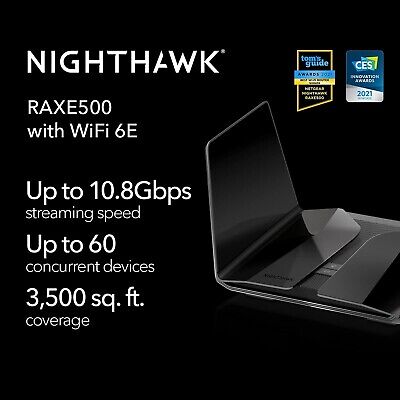 NETGEAR Nighthawk 12-Stream WiFi 6E Router (RAXE500) | AXE11000 Tri-Band Wire...