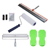 Self-Levelling Cement Tool Kit,Epoxy Floor Roller Kit w/Roller Brush+ Floor C...