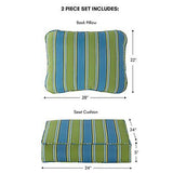 Greendale Home Fashions 2-Piece Outdoor Deep Seat Cushion Set, Belize