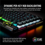 Corsair K100 RGB Optical-Mechanical Wired Gaming OPX- Optical Switch, Black