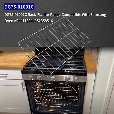 2 Pcs DG75-01001C Oven Rack-Flat Compatible With Samsung Range Stove Oven AP4...