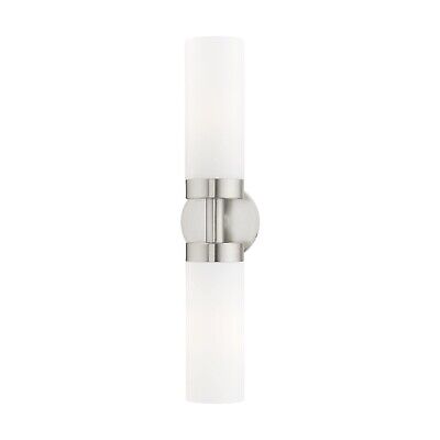 Livex Lighting 15072-91 Aero Collection ADA 2-Light Bathroom Vanity Light wit...