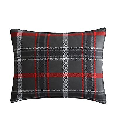 Eddie Bauer - Queen Comforter Set, Reversible Plaid Bedding with Matching Sha...