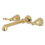 Kingston Brass KS7022NL Naples Roman Tub Faucet, 10-7/16", Polished Brass