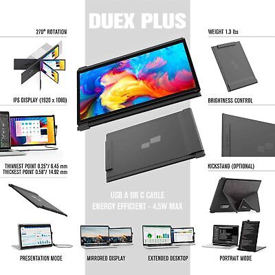 Portable Monitor for Laptops, New Mobile Pixels Duex Plus Only