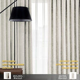 Pinch Pleated Drapes 96 inche long, Faux Linen Blackout Curtains, 85% Blackou...