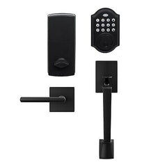 KIAYACI Front Door Handle Sets Black Door Handle keypad Door Lock with Handle...