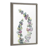 Kate and Laurel Blake Eucalyptus 2 Branches Framed Printed Glass Wall Art by ...